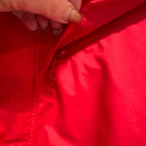 Marmot Classic Outdoor Hiking Gorpcore Red Hooded Gore Tex Rain Jacket Small - Picture 7 of 13